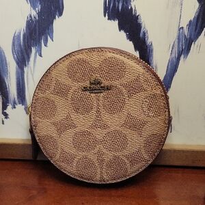 Coach Tan and Brown Coin Case
